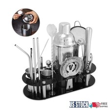 23-Piece MixologyBartender kit Cocktail Shaker Mixer Tools For Bar Party