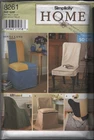 Vintage Simplicity Home Sewing Pattern 8261 Chair Covers Seat Decor Protector 90