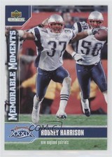 2005 Upper Deck Collectibles Memorable Moments Rodney Harrison #MM4 1i8