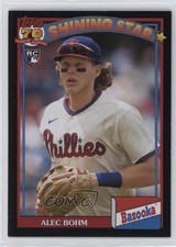 2021 Archives 1991 Topps Bazooka Shining Stars Black Foil 60/99 Alec Bohm o7m