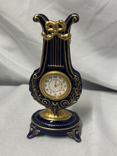 Franklin Mint Marie Antoinette Mini Mantel Clock Porcelain Untested
