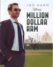 Jon Hamm Signed Autographed 8x10 Million Dollar Arm JB Photograph