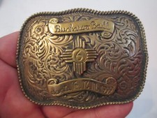 CAROL HENRY DESIGNS - 1999 BUCKAROO BALL SANTA FE, NM BELT BUCKLE - GW-10