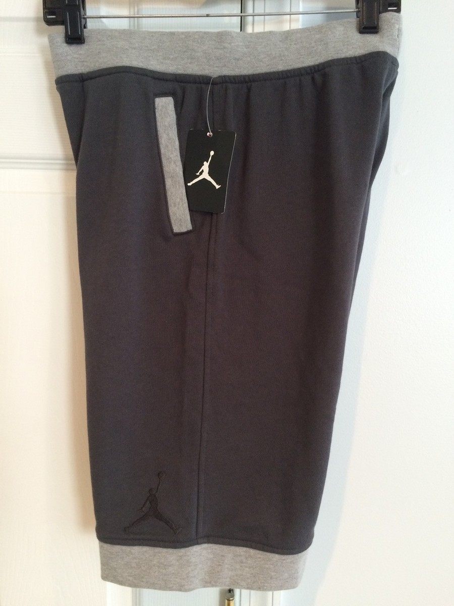 NWT Nike Air Jordan BOYS' Sweatshorts Gray Size Large | eBay