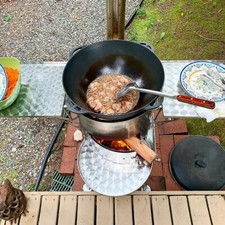Caldaia in ghisa 12 litri con coperchio caldaia Kazan Kazan griglia Казан чугунный