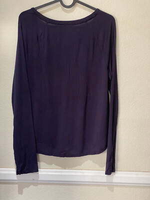 Gap Body Pure Body But First Presents Navy Blue Long Sleeve T-Shirt -  Women's S | eBay