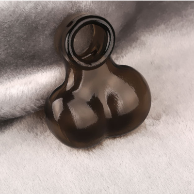 Cage De Chasteté En Silicone Avec Anneaux Extensibles - Jeu BDSM, étireur De Testicules