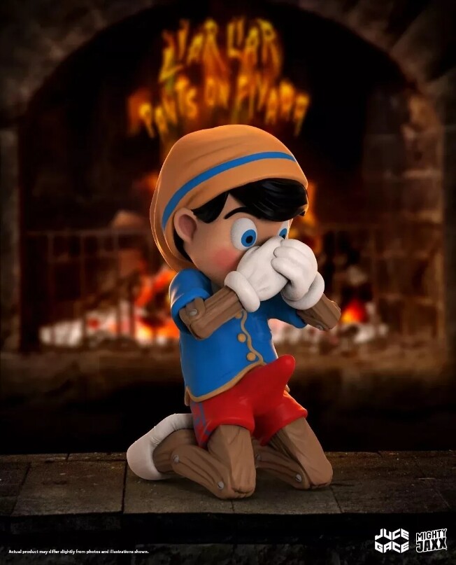 MIGHTYJAXX × JUCEGACE A WOOD ピノキオ Mighty Jaxx A WOOD AWAKENING Pinocchio Limited Collectible