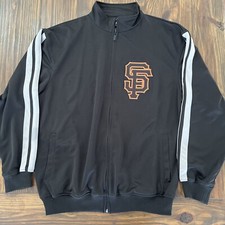 MLB San Francisco Giants Track Jacket Full Zip Mens XL Embroidered Perfect Logo
