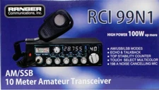 Ranger RCI 99N1 100 Watt SSB/AM 10 Meter Amateur Transceiver Radio Brand New