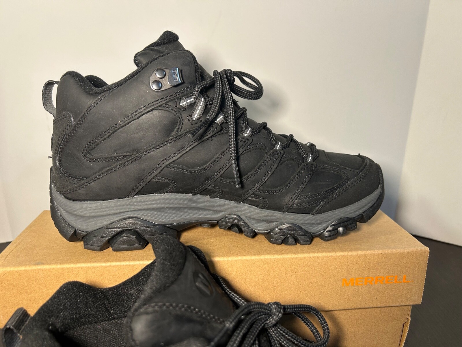 Merrell Moab 3 Prime Mid Stivali da Escursionismo Impermeabili Scarpe Nero Uomo 8