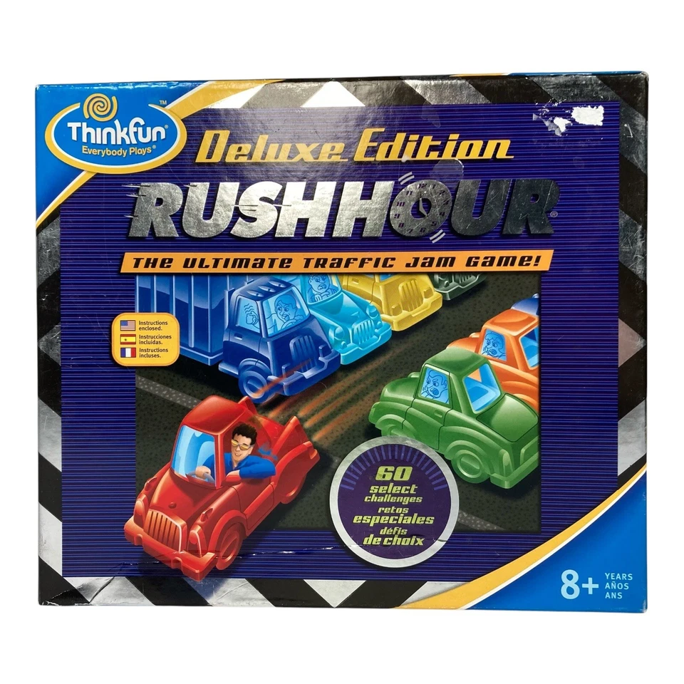 Rush Hour Deluxe Edition The Ultimate Traffic Jam Puzzle Board Game by Thinkfun - Image 3 of 4