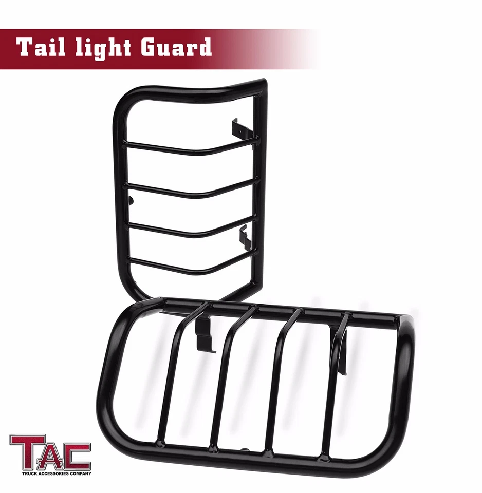 TAC Tail Rear Light Guards Cover Protector for 2000-2004 Nissan Xterra TLG Black - Изображение 4 из 4