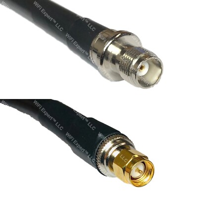 RFC400UF TNC FEMALE to SMA MALE Coaxial RF Cable USA-Ship Lot