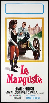 CINEMA-locandina LE MANGUSTE edwige fenech, fair, hansen, alt ...