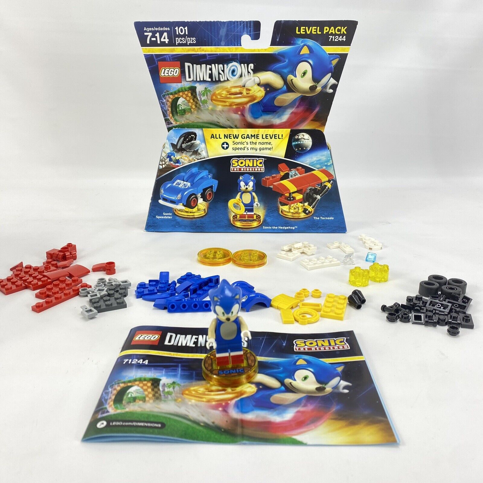 Tag Sonic Lego Dimensions (compatível 71244 Level Pack)