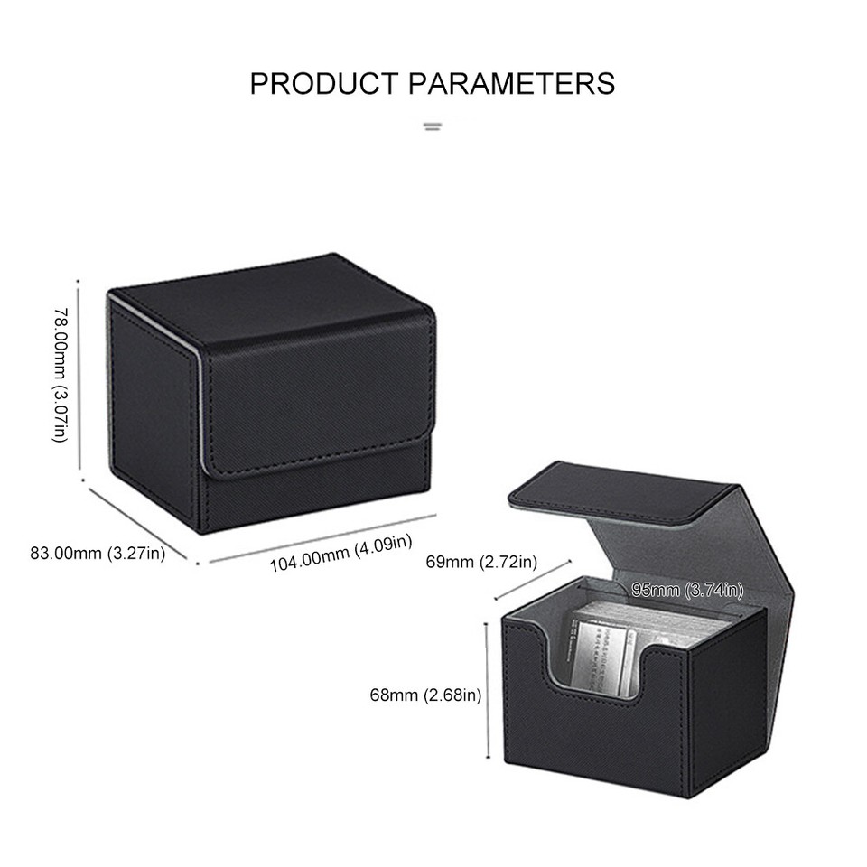  Trading Card Deck Box Holds 100+ Cards Card Case Card Box for TCG