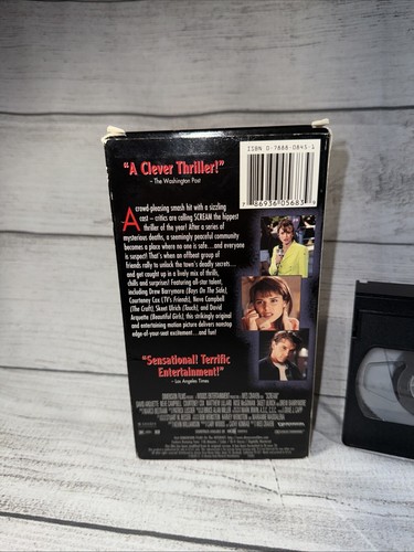 Scream Bonus Footage Version Wes Craven Neve Campbell VHS 1996 Movie Full Screen - Picture 3 of 9
