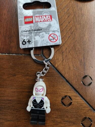 New Lego Minifigure Key Chain/Key Ring 854289: Ghost-Spider (Gwen Stacy) - Afbeelding 1 van 1