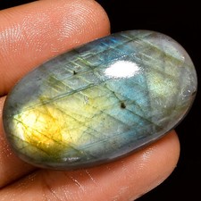 Natural Labradorite Oval Shape Cabochon Loose Gemstone 48.5 Ct 36X21X8mm EE37201