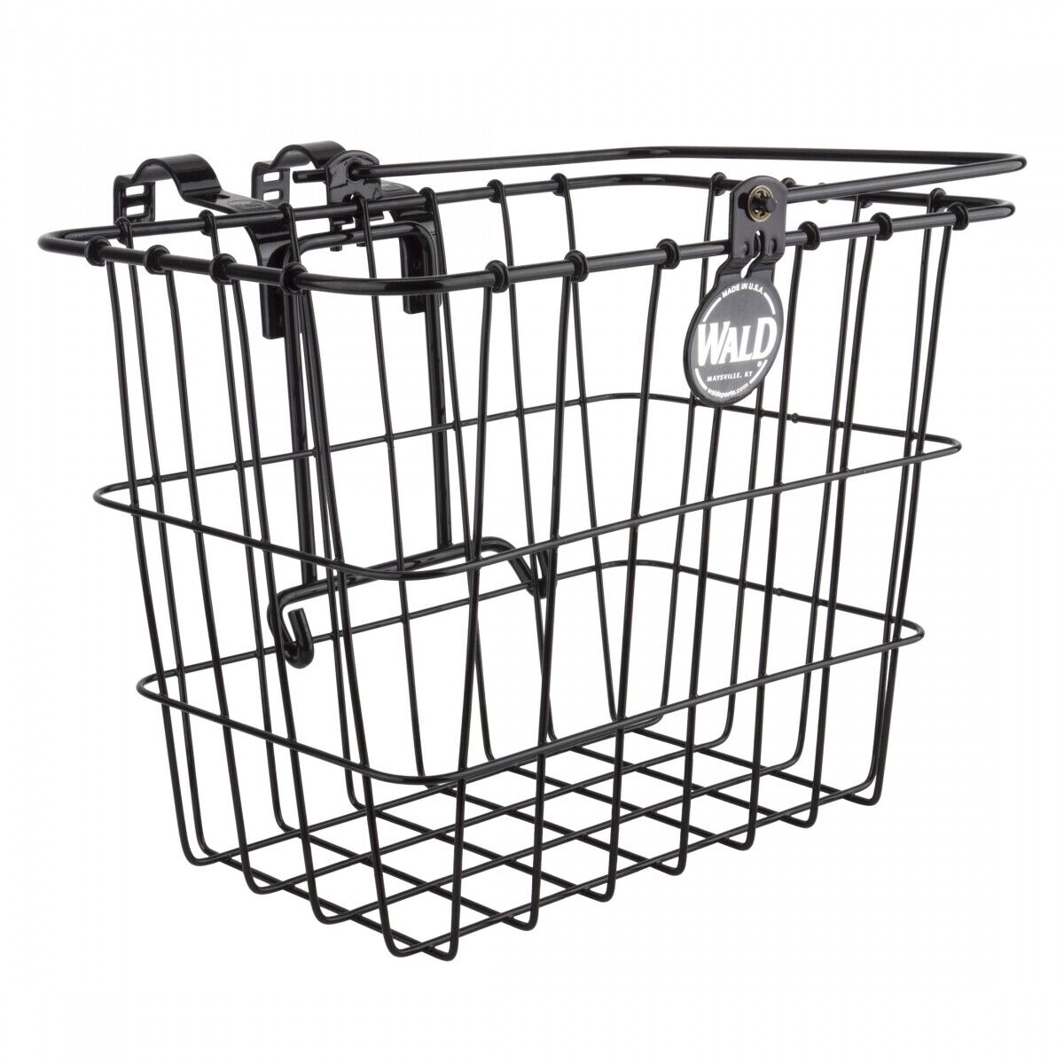 Gloss Black Wald 3114 Front Quick Release Basket with Bolt-On Mount