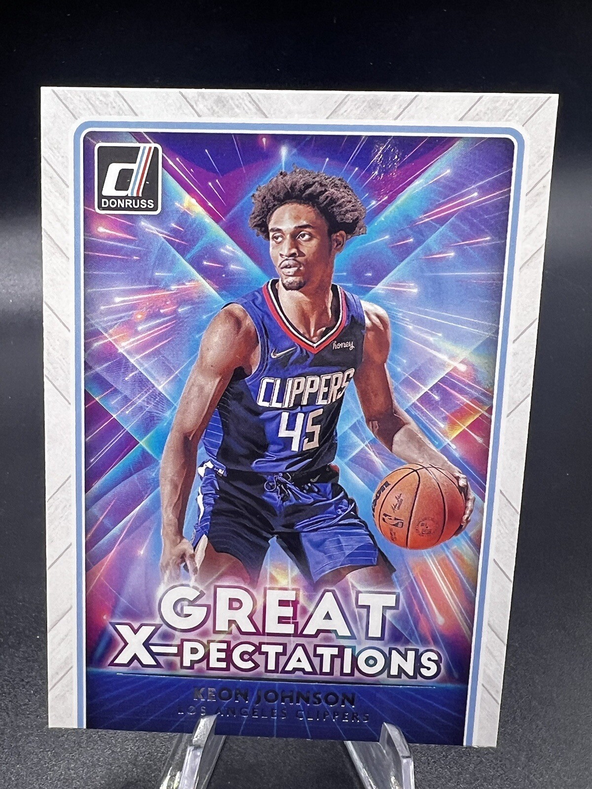 2021-22 Donruss Great X-Pectations #14 Keon Johnson RC Los Angeles Clippers