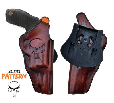 Custom Leather Paddle Holster Fits S&W Model 586, 686, 60, 10, 19
