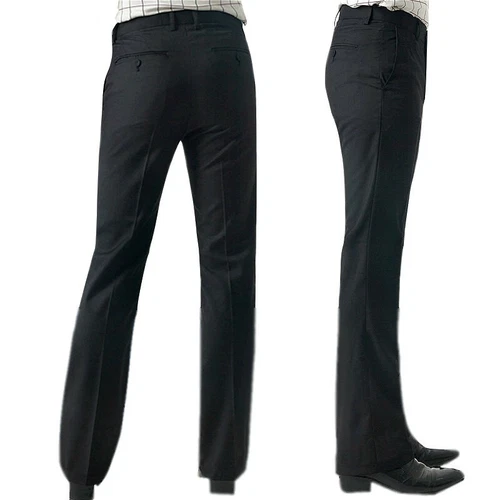 Herren Glockenhose 60er 70er Schlag formelle Anzughose Retro Slim Fit Retro - Bild 12 von 25
