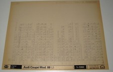 Ersatzteilkatalog auf Microfich Audi Coupe B2 Typ 81 ab Modelljahr 1988!