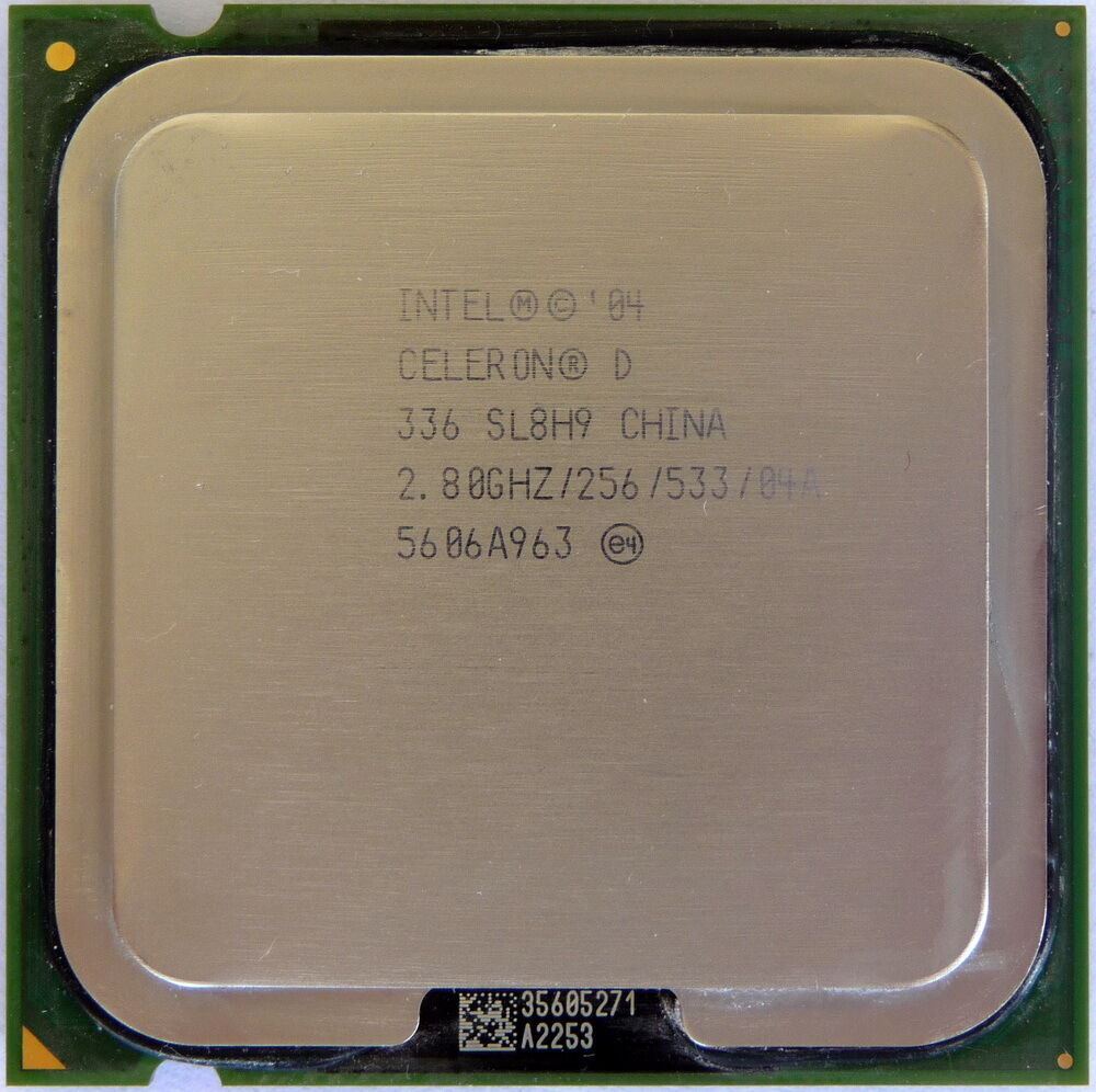Intel Celeron D 336 CPU 256K Cache / 2.8 GHz / 533 MHz FSB