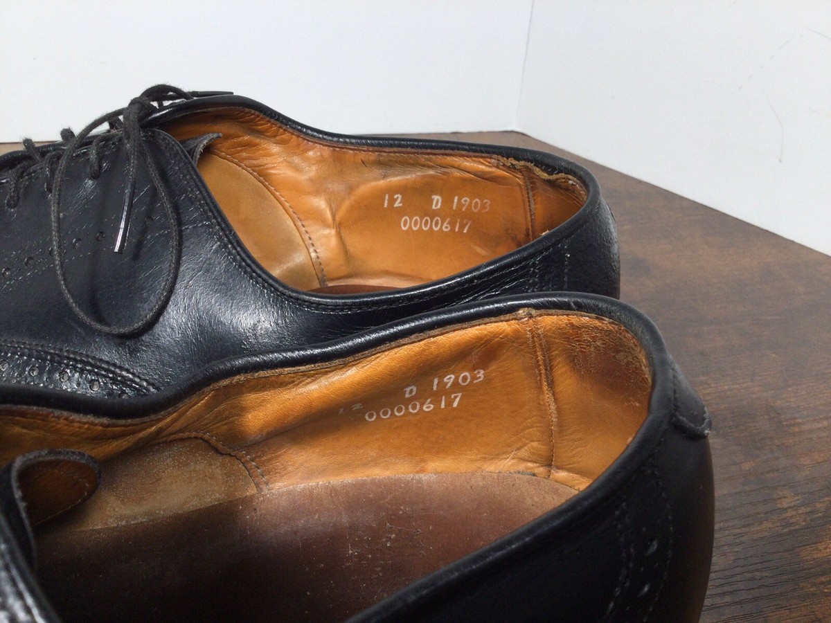 Allen Edmonds Chester Oxford Wingtip Black 1903 Leather Shoes