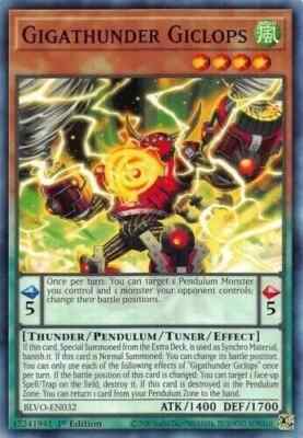 Yu-Gi-Oh! - Gigathunder Giclops BLVO-EN032  - 1st Edition Common Mint/NM X3