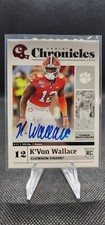 2020 Panini Chronicles Draft Picks - Red Autographs #13 K'Von Wallace (AU, RC)