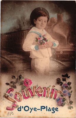 Old postcard souvenir d'OYE-PLAGE (405121)