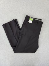 HAGGAR Super Flex Waistband Repreve Black Pants Dress Size 40 X 30 NEW - SOFT