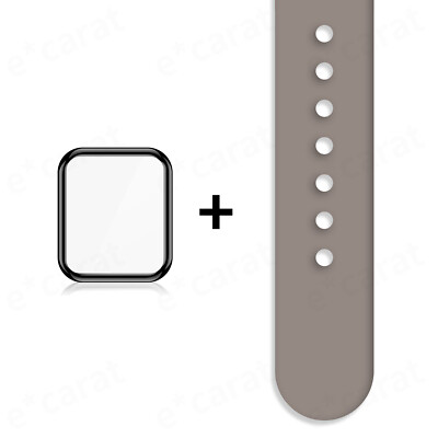 Band Strap +Screen Protector For Apple Watch 7/SE/6/5/4/3/2 iWatch 44/42/40/38MM