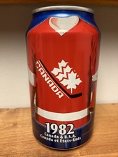 2004 CDN Pepsi Olympic Jersey Collector Can.  1982  Canada/USA. Empty 12oz.