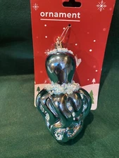 Octopus Christmas Ornament By Home Of Rite Aid Blue Glittery Brand New