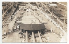 HMS NELSON / RODNEY Nelson class Battleship 16" GUNS CLOSE-UP OVERHEAD RP PC