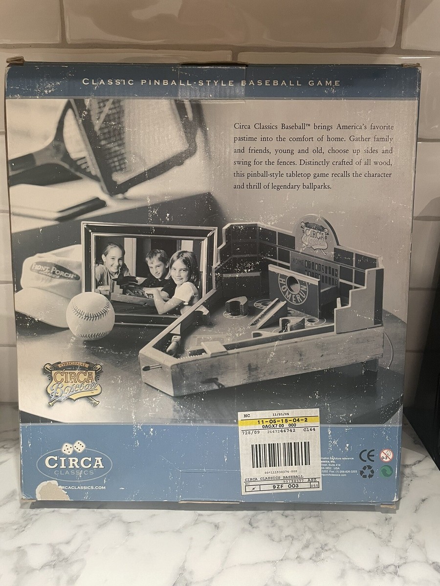 Circa Classic Pinball Style Baseball All Wood Construction In