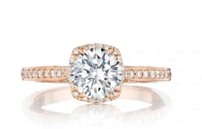 TACORI DANTELA 18K ROSEGOLD RING HALBMONTAGE SIMULIERT