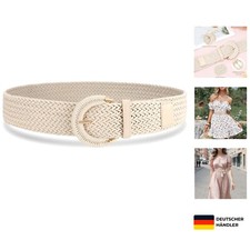 Geflochtener Rattan Gürtel für Frauen, verstellbar, modisch & langlebig
