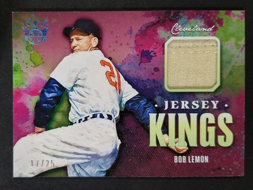 2021 Panini Diamond Kings Jersey Kings Relic Holo Platinum Blue Bob Lemon 17/25