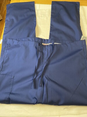 Scrubzone medical uniform scrub bottom navy Small NWOT