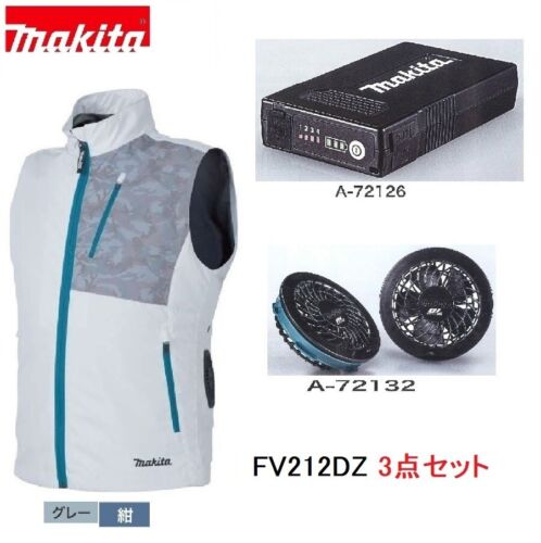 Makita Cooling Fan Jacket FV 212 DZ Gray FV 212 DZN Navy With Fan  Holder A - Picture 1 of 8