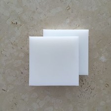 HDPE High Density Polyethylene Plastic Sheet 3/8 - 0.375" x 6" x 12" White