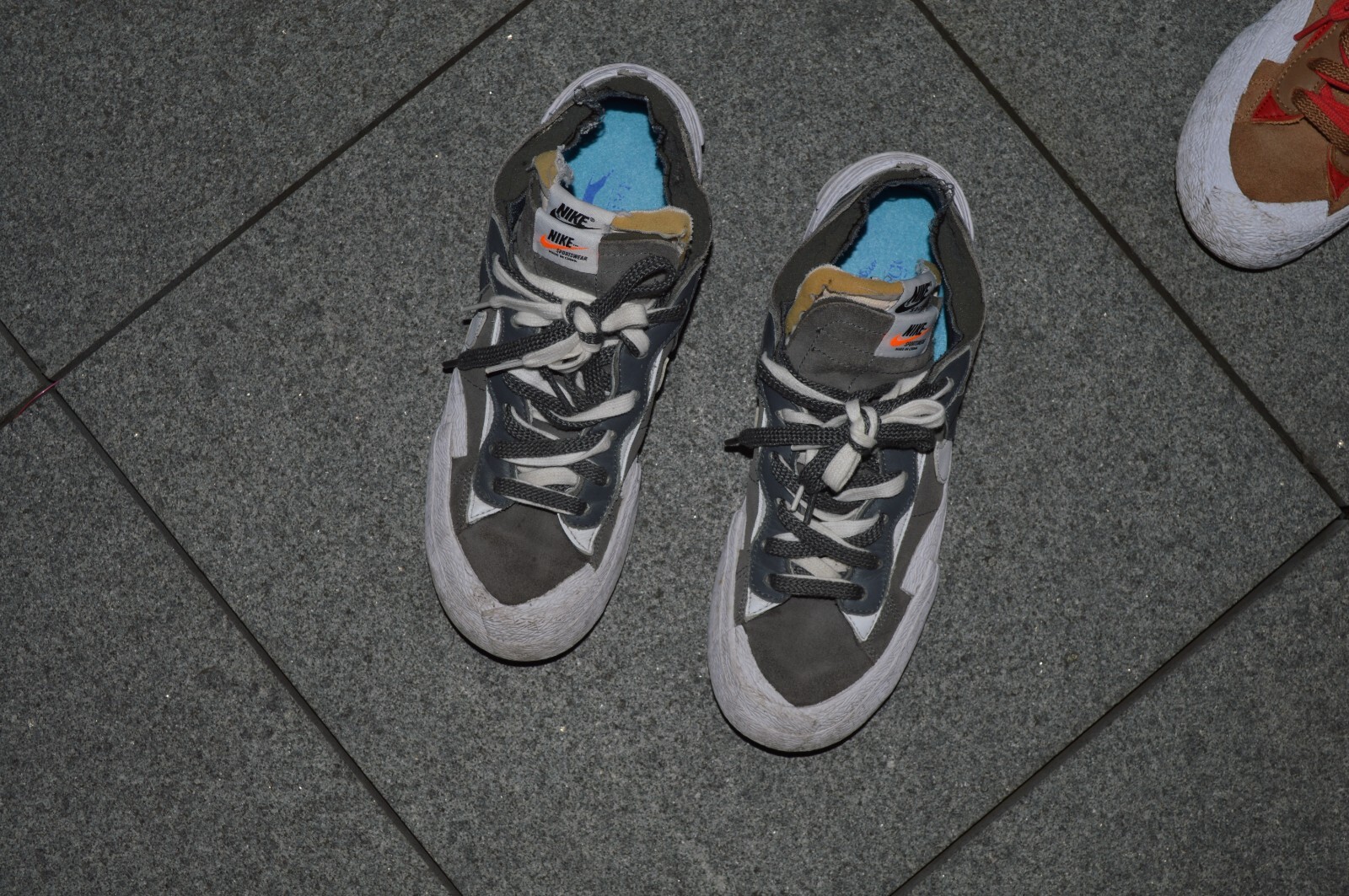 SACAI X NIKE Nike Sacai x Blazer Low ''Iron Grey'' TAGLIA 7 UK Ottime condizioni