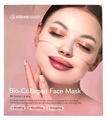 4 Pieces Bio Collagen Face Mask Skin Care Deep Collagen Overnight Mask