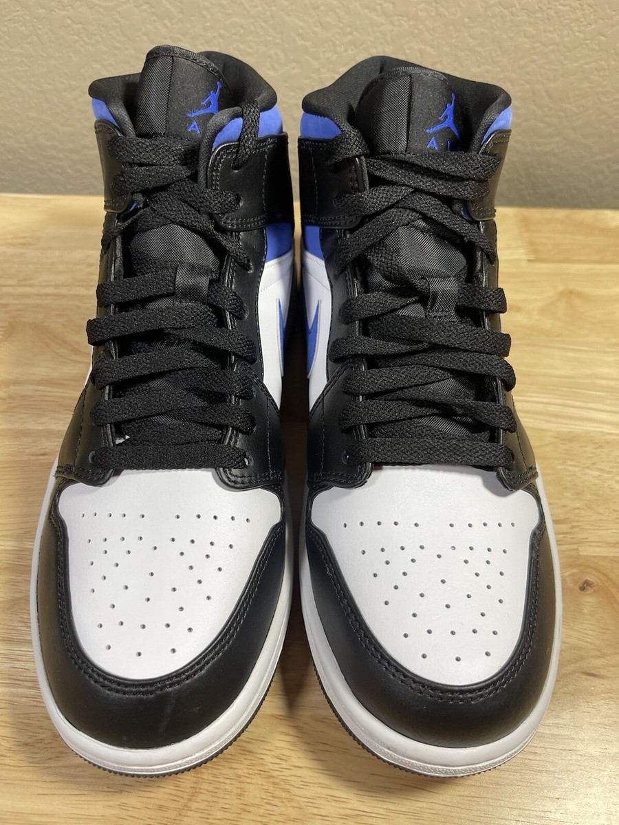 Size 10 - Air Jordan 1 Mid Racer Blue for sale online | eBay