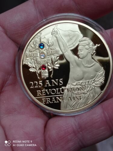 French Revolution - Napoleon Bonaparte Medal with Swarovski - Picture 1 of 3